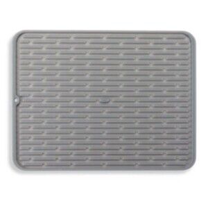 OXO Good Grips Large Silicone Drying Mat Gray Kitchen Dish Rack Counter Mat